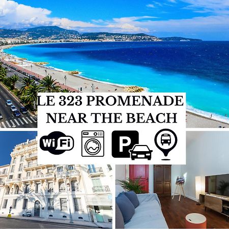 Le 323 Prom - 2 Chambres - Ac - Parking - Tram Et Supermarche Proches - Front De Mer Nizza Kültér fotó